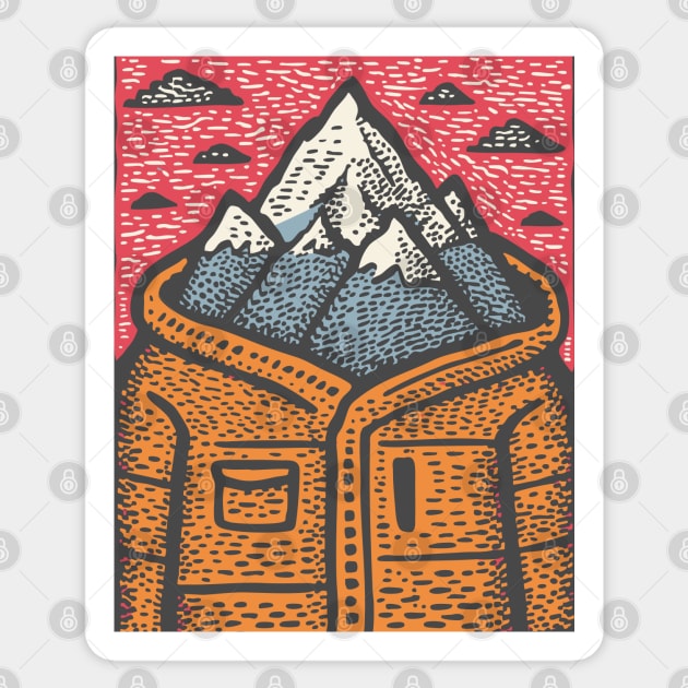 The Mountain Is You Sticker by TuncGK